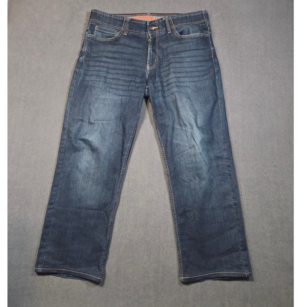 Urban Pipeline Jeans Mens 34x30 Dark Wash Ultraflex Straight Leg Denim